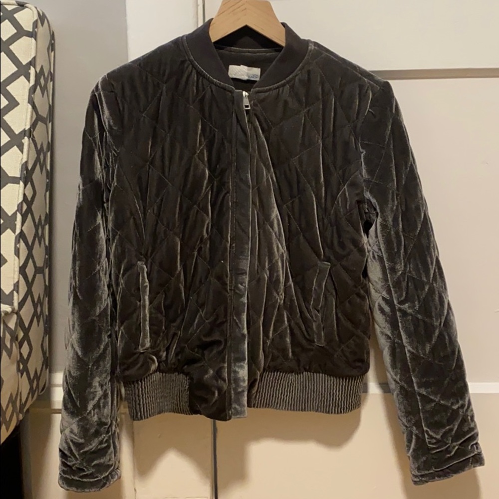 Velvet Bomber Jacket